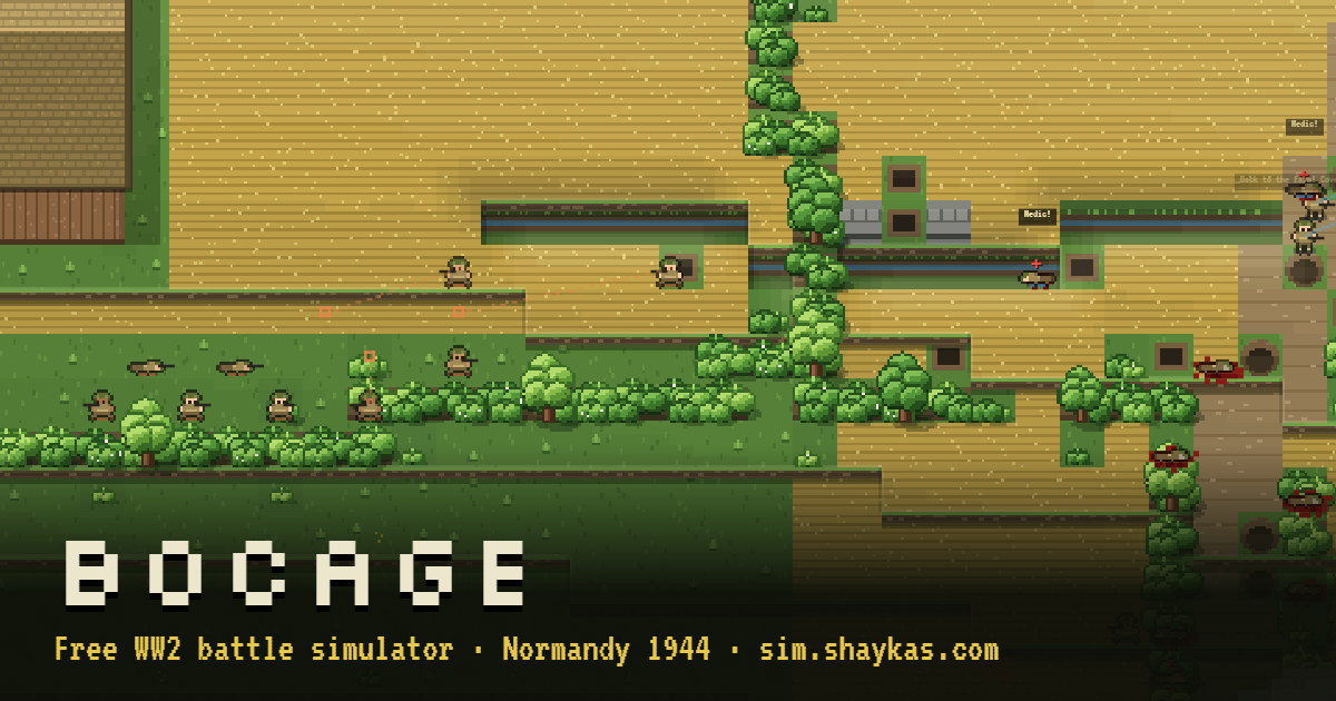 I built an 8-bit WW2 squad battle tactics simulation that runs entirely in your browser